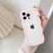 QLTYPRI Case for iPhone 16 Pro Max, Cute Curly Wave Frame Clear Case for Girls Women, Transparent Soft TPU Bumper Shockproof Phone Cover for iPhone 16 Pro Max - Pink