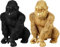 matrasa Dekofigur Gorilla - Tiefigur aus Polyresin 16x13x23cm AFFE Dekoaffe Schwarz