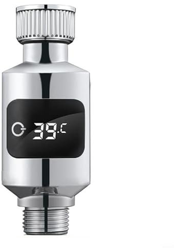 Thermomètre à eau de douche avec capteur sensible et affichage LED numérique, capteur de température du robinet d'eau sensible pour salle de bain