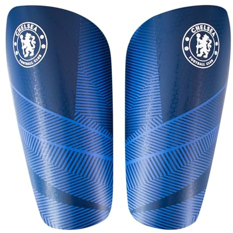 Hy-Pro Officially Licensed Chelsea F.C. Shin Pad, Youth - Shin Guard, Breathable, Lightweight, Durable, Protective Gear, Chelsea Merchandise, Great Football Gift Idea