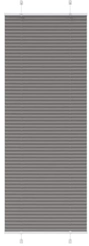 vidaXL Plissee Anthrazit 70x200 cm Stoffbreite 69,4 cm Polyester, Faltrollo, Klemmfix, Plisseerollo, Jalousie, Rollo, Plisseerollo für Fenster