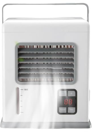 Kleagary Portable Air Conditioner Fan Cooler, Low Noise Fan, Cooling and Humidification Suitable for Home Office Bedroom