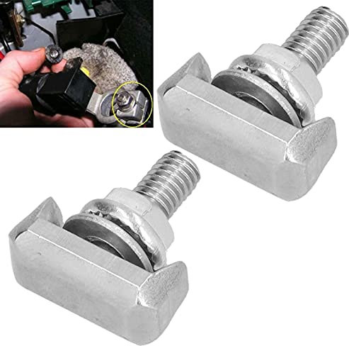 Tissting 2 Pcs Terminal T de Batería de Automóvil, Perno en T de Acero Inoxidable, Reemplazo para Múltiples Modelos, Accesorios para Batería de Automóvil