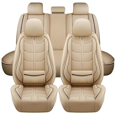 LICOME Auto Leder Sitzbezüge Sets für Mercedes Benz GLC Class GLC 220d C253 GLC 250d C253 GLC 300 C253 GLC 350d, Autositzbezüge Wasserdicht Atmungsaktiv Auto Schonbezüge Autositz Sitzschoner