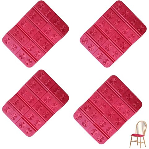 Wusideday 4 Pieces Sit Mats, Hiking Seat Pad Foldable Mats, Foldable Sit Pad Waterproof Sauna Mat, Portable Small Quick Dry Bath Mat