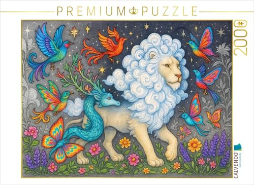 CALVENDO Puzzle Wolkenlöwe und Traumvögel | 2000 Teile Lege-Größe 90 x 67 cm Foto-Puzzle für glückliche Stunden
