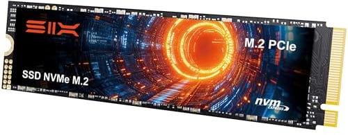 SIX NVME M.2 SSD PCIe 4.0-512 Go M.2 2280 SSD, lecture jusqu'à 4300 Mo/s 512 Go pour jeu PS5 Extension de stockage de mémoire avec dissipateur thermique, disque dur interne SSD PCIe Gen 4x4 Nvme pour