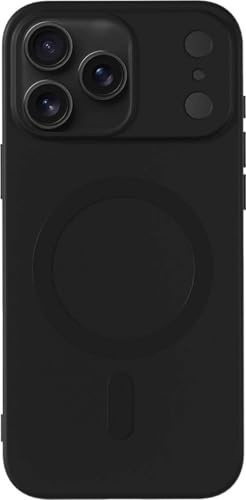 JT Berlin Pankow Soft MagSafe Hülle für iPhone 17 Pro Max - Silikon Case | Ultradünne TPU Schutzhülle mit Mikrofaser-Futter, Qi-kompatibel, 360-Schutz & passgenauem Zugriff auf Tasten - Schwarz