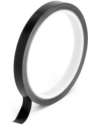 TMZELOA 2 Stück Teflonband Selbstklebend Hitzebeständig, 10mm x 10m PTFE Hochtemperaturband Klebeband Gleitband 0,18mm, Teflonband bis 300°C für Vakuumiermaschine Impulsversiegeler, Schwarz