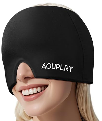 Migraine Relief Cap, 360° Gel Surround Migraine Cap for Tension Headache | Headache Relief Cap, Hot & Cold Therapy for Migraine Relief, Reusable Cold Cap for Sinus Pressure, Eye Puffiness