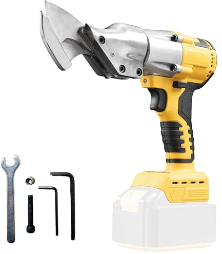 Cordless Electric Scissors for Dewalt 20V Battery, Brushless Metal Shear Sheet Metal Cutter for Cutting Iron, Stainless Steel, Carpet, Leather (Batteries not Included)