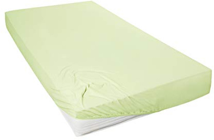 Primera Mako-Feinjersey-Spannbetttuch, Limone, 140x200-160x200 cm