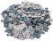 Efco rund flach Pailletten, Silber Hologramm, 6 mm, 40 g, 4000-piece