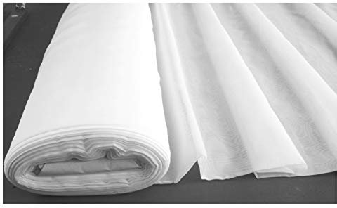 Curtains and Voiles Voile Fabric Roll White 50 Metres 150cm Wide wedding drapes