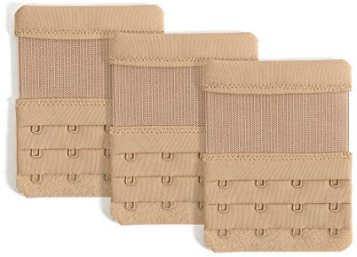 AniKigu Damen BH Verlängerungen 4 Haken Bra Extender 4 Hook Weich Bequeme BH Träger Verlängerung
