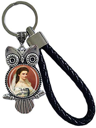 3D Sisi Museum Wien Eule Form Glas Kristall Schlüsselanhänger Souvenir Dekoration Männer Frauen Anhänger Zubehör Geschenk, Sisi Museum