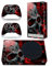 Ganzkörper-Schutzaufkleber aus Vinyl für Microsoft Xbox Series S Konsole, Blood Skull Xbox Series S Skins Wrap Aufkleber mit zwei kostenlosen kabellosen Controller-Aufklebern