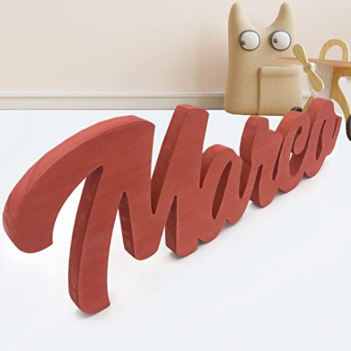 Nombres Personalizados en Madera - Decoración Única y Artesanal para Hogar, Regalos y Eventos (Nombres de 5 letras)