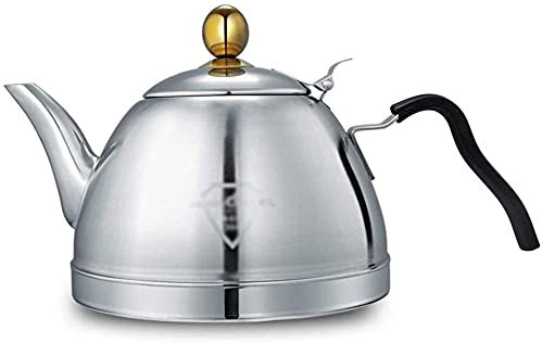ZHANGDONG wasserkocher klein Kettle wasserkocher Edelstahl wasserkocher Glas Edelstahl-Kaffee-Teekannen-Kessel,Kesselkocher,Exquisit und Schön.1.5L.Für Zuhause und Restaurant,Büro.