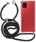 MyGadget Handykette für Samsung Galaxy Note 10 Lite - [ TPU Hülle mit verstellbaren Band ] - Handyhülle mit Handyband zum Umhängen Kordel Schnur Case Schutzhülle - Schwarz