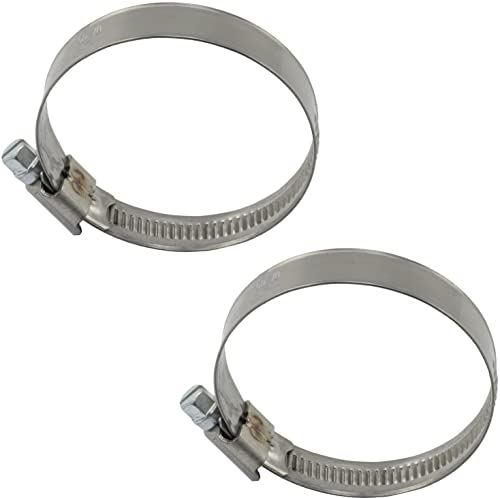 AERZETIX - C63579-2er-Set Schlauchschellen mit tangentialschraube 50-70 mm verstellbar - breite 12 mm - aus edelstahl - silberfarben - lüftungsrohre gartenarbeit wasser sprinklerschlauch