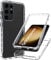 Samsung Galaxy S23 Ultra Case, 360° Bumper Case - Clear Transparent Silicone TPU & Hard Back PC For Galaxy S23 Ultra