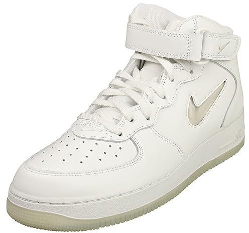 Nike Air Force 1 Mid '07 Herren-Sneaker, Summit White/Light Bone, 10