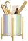 LOUIE SILNA Cute Woman Desk Accessories Makeup Brush Vase Brush Pot Pen Holder Stationery Storage Pen Container Desk Decoration (Pearl) M