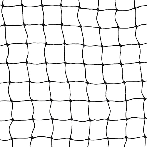 VOSS.farming 10x10m Teichnetz, Abdecknetz, Schutznetz, Gartennetz, Geflügelschutznetz, Volieren Netz, Reiherschutz, Beet-Netz, Greifvogelschutz, schwarz, Vogelschutznetz, Teichabdeckung
