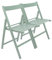Harbour Housewares Beech Wood Folding Chairs - Sage Green - 2x - Wooden Garden Chair Outdoor Seating Deck Seats Lightweight Foldable Dining Patio Furniture