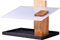 dobar® Design-Vogelfutterhaus Futura I mit Futter-Silo - Futterstation für Wildvögel - 35 x 24 x 22 cm - Holz Eiche Kiefer, Weiß
