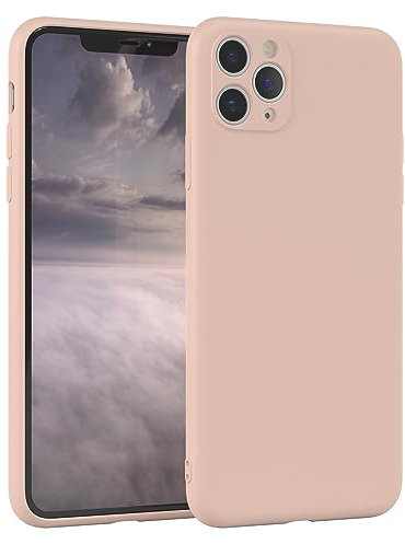 EAZY CASE - Custodia in silicone per iPhone 11 Pro Max Custodia morbida protettiva con protezione della fotocamera Protezione sottile Premium Cover TPU Telefono Bumper in Rosa