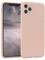 EAZY CASE - Custodia in silicone per iPhone 11 Pro Max Custodia morbida protettiva con protezione della fotocamera Protezione sottile Premium Cover TPU Telefono Bumper in Rosa