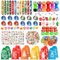 VICTERR Weihnachten Mitgebsel Kinder, 158 Mitgebsel Kindergeburtstag Gastgeschenke mit Slap Armbänder, Tattoos und Squishy Set, Weihnachtsgeschenke für Kinder, Spielzeug Kleine Goodie Bag Füllstoffe