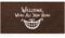 AOAOPQ Front Door Mat Welcome Mat Welcome We re all mad Here Rubber Non Slip Backing Funny Doormat Indoor Outdoor 120x40 cmRug