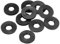 PATIKIL M6 Rondelle Plate Caoutchouc, 10 Paquet 6 mm ID 13 mm OD 1.6mm Épais Étanchéité Espaceur Joint Anneau pour Robinet Tuyau Eau Tuyau Fixation Boulon, Noir