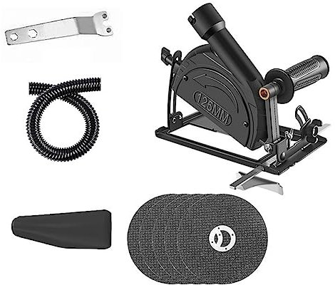 Qezodsx Hand Angle Grinder Converter Stand to Cutter Angle Grinder Bracket Set Woodworking Table Tool with Guide Ruler
