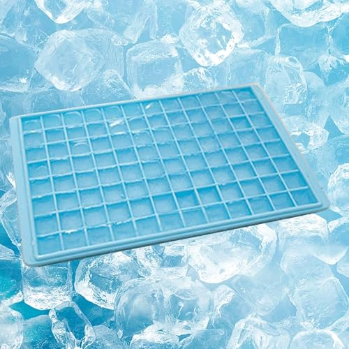 Mini Ice Cube Tray 96 Grids Large Capacity Versatile Easy Release Ice Cube Maker Tray Ice Cube pattern for Home 30 * 20 * 2CM Ice block pattern