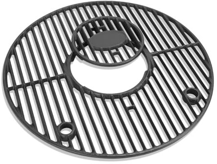 19.5 Round Grill Grate for Akorn Kamado Ceramic Grill Char Griller Akorn 16620 E56720 16820 Parts, Cast Iron Grate for Char-Griller E16620 Pit Boss K24 Louisiana Grills K24 Replacement, Firepit Grate