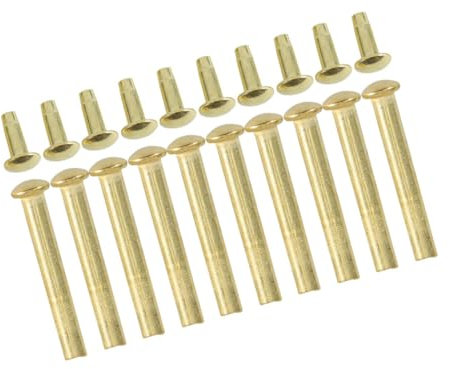 HAWILLOSCH 10Juegos Kit de Reparación Remaches y Tuercas para Ejes de Abanicos Plegables Accesorios para Abanicos Mano Reemplazo Ejes Sólidos