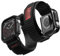 Nereides Rugged Case with Band for Apple Watch Straps 45mm, Nylon Sport Replacement Band with Cover for iWatch Strap Series 9/8/7 Men (Black-2)