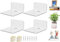 ChaneeHann 4 Stück Acryl Unsichtbares Bücherregal,Schwebendes Bücherregal für die Wand,Schwebendes Regale Wand für Schlafzimmer,Wand montierte Speicher Display Regale für Wohnzimmer,Büro