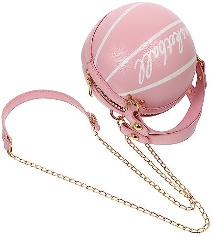 LIFKOME Tasche in Basketballform | Umhängetasche Für Damen | Pu-leder | Handtasche Mit Einer Schulter | Großes Fassungsvermögen Für Den Täglichen Gebrauch