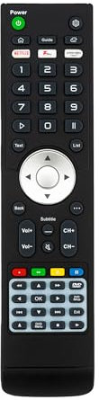 Cello Remote Control for WEBOS TVs With DVD, 9 Numeric Buttons, Dedicated Keys for Netflix, Free View play and Prime Video