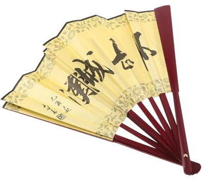 Amosfun Hand Painted Folding Fan Chinese Decorative Fan for Wedding Party Decor