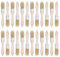 sourcing map 96Pcs Paint Brush 1 Width Natural Bristle Chip Painting Brushes Flat Art Brushes with Wood Handle for Wall, Cabinets, Fences