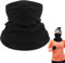 ZORVUJI Multifunktionstuch Winddicht Loop Schal Neckwarmer Herren Halstuch für Winter Sport Thermal Fleece (Schwarz)
