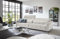 Big-Sofa >Wolve< in taupe, 2 elektrische XXL-Sitztiefenverstellungen, Nosagunterfederung, Polyätherschaum, 2 manuell verstellbare Kopfteile, inkl. 2 Zierkissen (Nierenkissen), 280x108x118 cm (BxHxT)