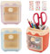 RETON Lot de 3 porte-crayons créatifs avec 3 autocollants, organiseur de bureau Kawaii multifonction avec 2 compartiments, porte-crayons pour bureau, école, maison