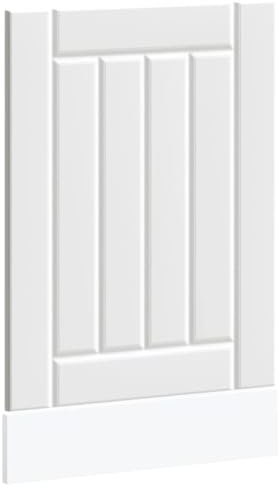 Gecheer Dishwasher Panel Dishwasher Cover for Door Front,Decorative Kitchen Dishwasher Panel Refrigerator Decor Lucca White Engineered Wood Type2